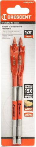 Crescent 2 Piece Screw Point Paddle Drill Bit | 6" x 1/2" | CDSP-629-2 in Kuwait