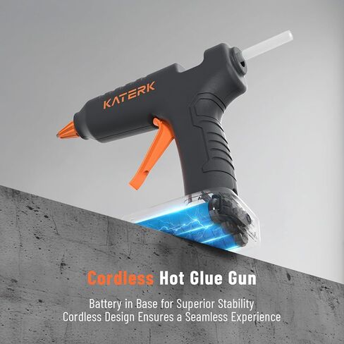Katerk 12V Full Size Cordless Hot Glue Gun with 24 Glue Sticks in Kuwait