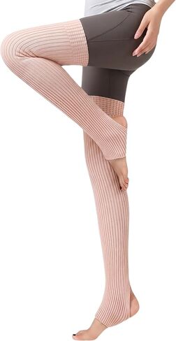 CHUNG Women Teenagers Over Knee Thigh High 29.5" Leg Warmers Stirrup Thermal Long Yoga Ballet Dance in Saudi Arabia