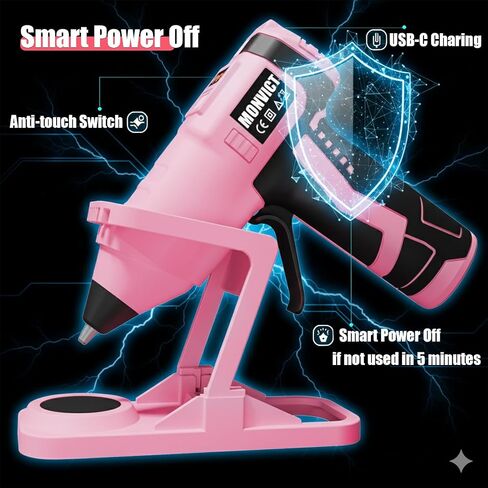 MONVICT Cordless Hot Glue Gun with Holder Base in Kuwait