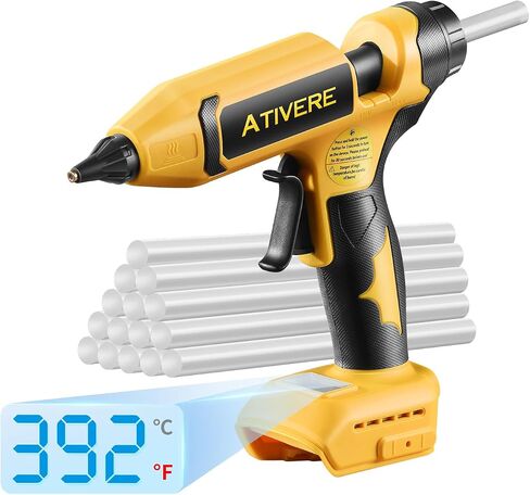 Cordless Hot Glue Gun 100W Adjustable Temp Display for DeWalt 20V in Saudi Arabia