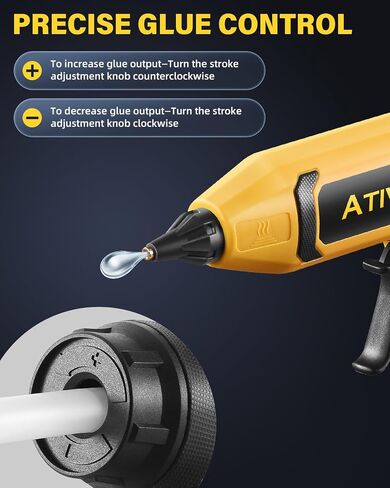 Cordless Hot Glue Gun 100W Adjustable Temp Display for DeWalt 20V in Saudi Arabia