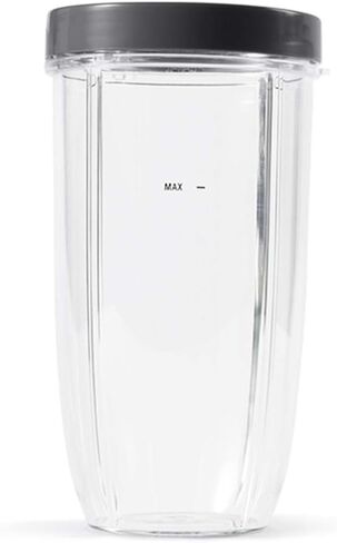 NutriBullet 18 Ounce Short Cup with Standard Lip Ring, Clear/Gray (NBM-U0269) in Kuwait