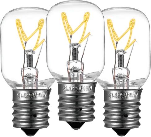 Light Bulbs for GE Microwave WB36X10003 - E17 Base 130V 40W Microwave Light Bulb for GE Maytag Frigidaire Kenmore Microwave Oven, 2 Pack in Kuwait