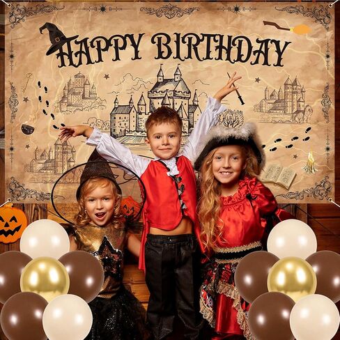 Vlipoeasn Halloween Wizard Birthday Party Decoration Set for Kids in Saudi Arabia