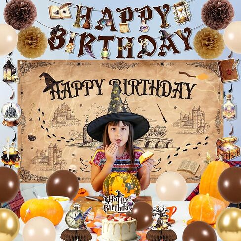 Vlipoeasn Halloween Wizard Birthday Party Decoration Set for Kids in Saudi Arabia