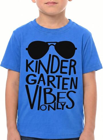 Unique Baby Boys Kindergarten Vibes Only Back to School T Shirt in Kuwait