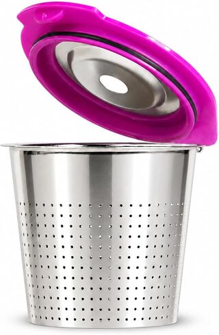 Cafe Flow Stainless Steel Reusable Metal Coffee Pod Refillable Filter Cup - Compatible with Keurig 1.0, 2.0, K-Mini, K-Duo, K-Slim & Select Single K Cup Coffee Makers (See Compatibility Chart) in Kuwait
