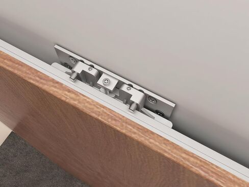 DIYHD 42" Concealed Sliding Barn Door Hardware Soft Closing Interior Wall Mount Hidden Track Rolling Kit in Kuwait