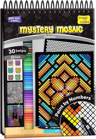 Imagimake Mystery Mosaic - Landscapes, Paint by Number Art Kit for Adults in Kuwait