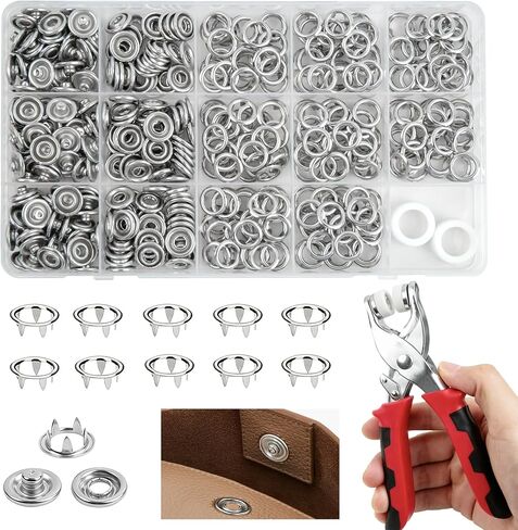 GTAAOY 11.5mm Metal Snap Buttons with Fastener Pliers in Kuwait