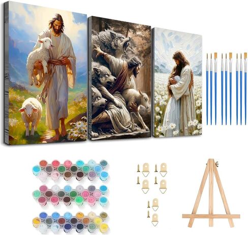 Axquilon 3 Packs Tarot Framed Paint by Numbers Kit for Adults 8x10in in Kuwait