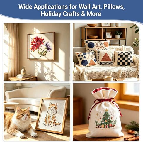 2 Pack Needlepoint Canvas, 13 Mesh & 18 Mesh Needlepoint Canvas 20" X 18" in Saudi Arabia
