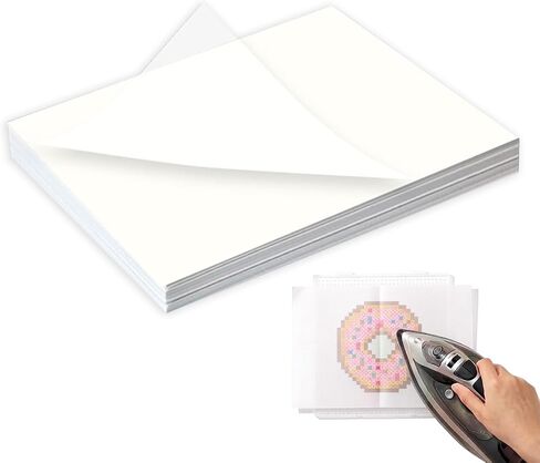 Fuse Beads Ironing Paper, Square Clear Fuse Beads Iron Paper 7.87 x 11.81in Thermostability Ironing Papers for Beads Craft Fuse Bead Accessories - 50PCS in Kuwait