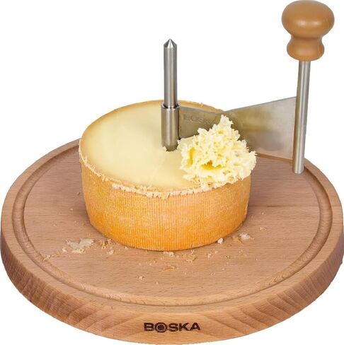 BOSKA Cheese Curler Amigo Stainless Steel - Best for Cheese Wheel or Chocolate - Multifunctional Rust-Proof Shredder - Manual Handheld Flaker - 10 Year Warranty in Kuwait