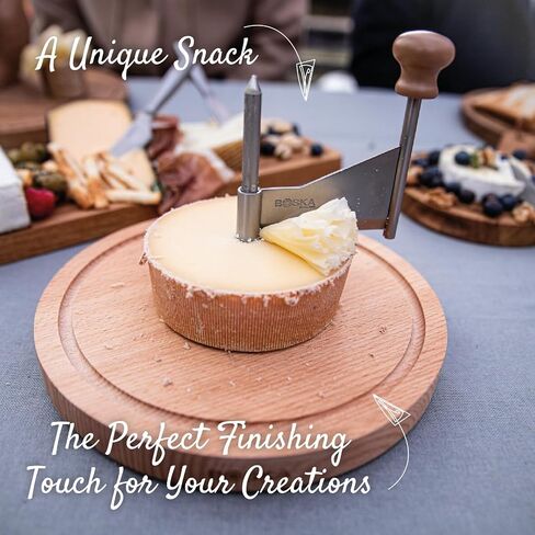 BOSKA Cheese Curler Amigo Stainless Steel - Best for Cheese Wheel or Chocolate - Multifunctional Rust-Proof Shredder - Manual Handheld Flaker - 10 Year Warranty in Kuwait