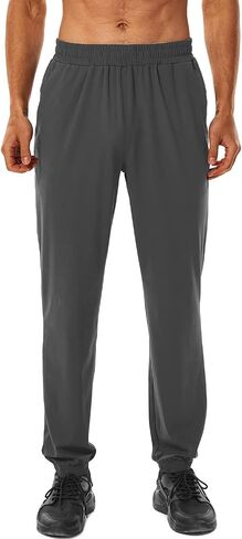 HOdo 34"/36" Long Inseam Tall Mens Joggers Cuffed Sweatpants Baggy Workout Pants Zipper Pockets in Kuwait