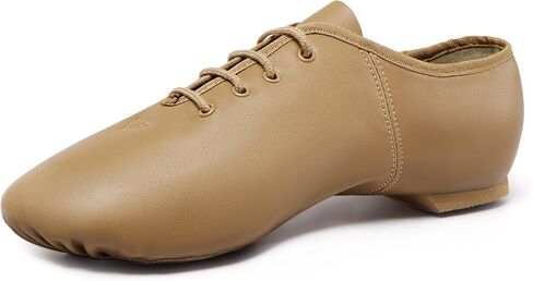 Linodes Leather Lace Up Unisex Jazz Shoe for Women and Men's Dance Shoes in Kuwait