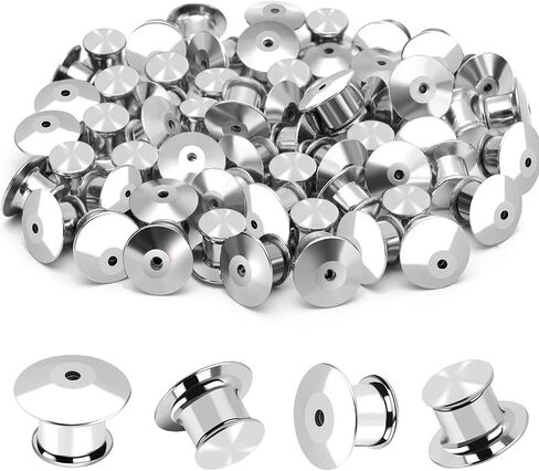 20PCS Locking Pin Back Locking Pin Keeper Clasp, Metal Pin Backing for Brooch Enamel Lapel Pin Lock in Kuwait