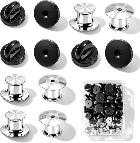 70PCS Locking Pin Backs, Metal & Rubber Locks Backings for Enamel Pins in Saudi Arabia