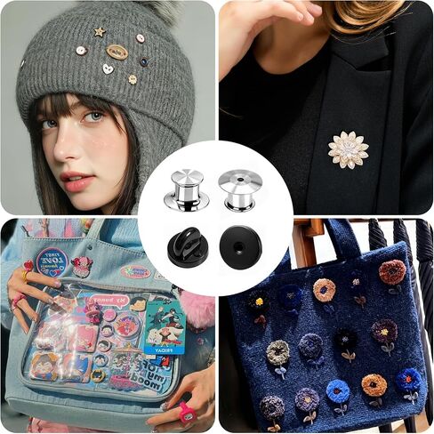 70PCS Locking Pin Backs, Metal & Rubber Locks Backings for Enamel Pins in Saudi Arabia