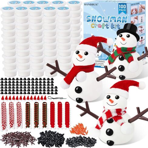 BANBBUR 9 Pack Build a Snowman Kit, Christmas Stocking Stuffers for Kids in Saudi Arabia