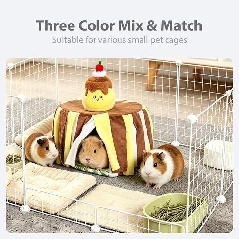 Guinea Pig Hide with Curtain Bottomless Guinea Pig Accessories in Kuwait