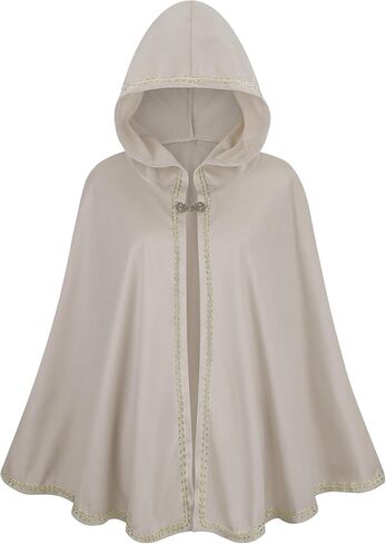 Women Victorian Gothic Medieval Renaissance Steampunk Shakespeare Stagewear Theater Cloak Steampunk Witches Wizards Cape in Kuwait
