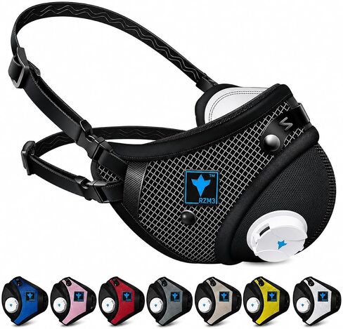 RZ Mask - M3 Mesh Mask - Internationally Patented 3-Strap Design - Woodworking, Landscaping, DIY, Dust, Pollen - M/L/XL (Fits Most) in Kuwait