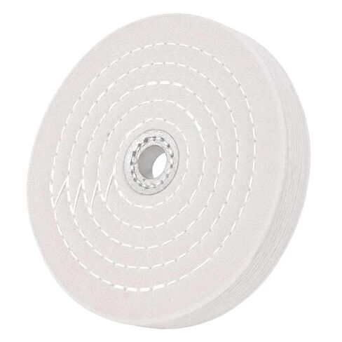 6" x 1" Spiral Sewn Rigid Sisal Buffing Wheel, 5/8" Arbor Hole | for Bench Grinder, Die Grinder in Kuwait