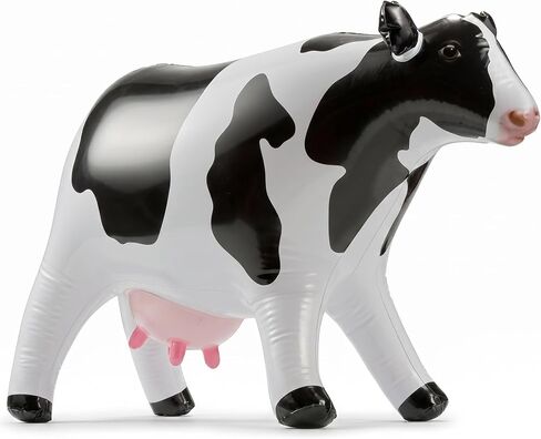 38-Inch Inflatable Cow Pool Float for Kids, Barnyard Party Decoration in Kuwait