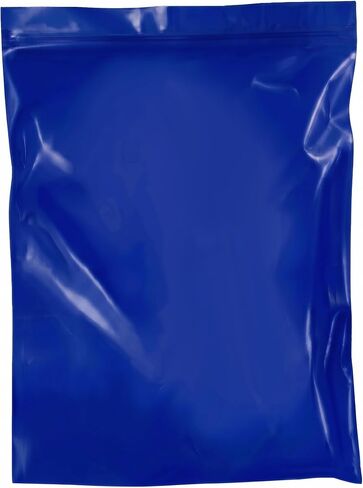 hwojjha Blue Reclosable Resealable Zipper Bags, 100 (8" x 10", Blue) in Kuwait