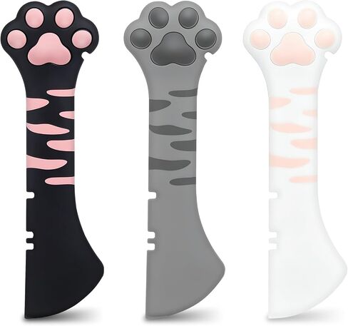 3PCS Cat Food Can Opener Set, Silicone Cat Can Opener & Food Spoon Spatula in Saudi Arabia
