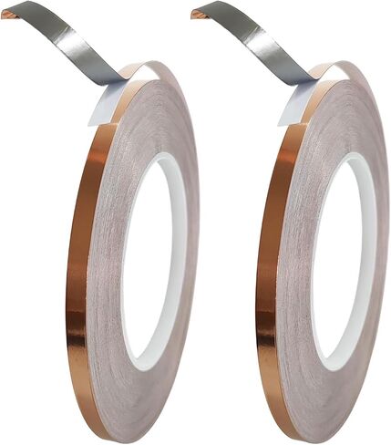 3/16" Silver Backed Copper Foil Tape for Stained Glass, 36 Yards (2 Rolls) in Saudi Arabia