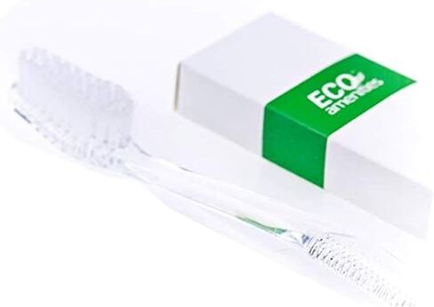 ECO amenities Travel Toothbrush Kit - Manual Disposable Toothbrush with Toothpaste, in Individually Wrapped Paper Box, 100 Sets per Case - Travel Toothbrush and Toothpaste for Hotels and Hospitality in Kuwait