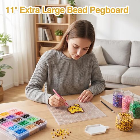 1 Pack 11x11'' 2.6 mm Plastic Extra Large Fuse Beads Pegboard in Kuwait
