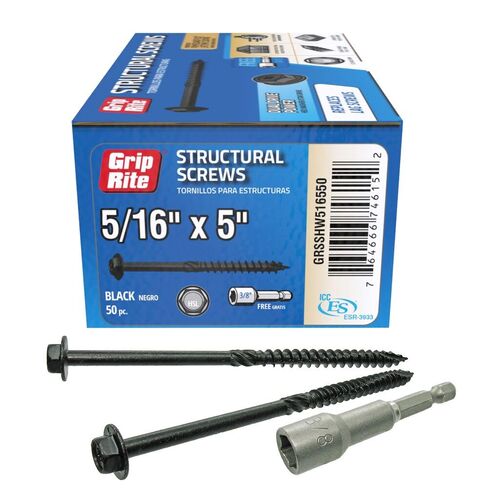 Grip Rite GRSSHW38820 3/8-inch by 8-inch Dual Drive for 3/8-inch Hex and T-25 Star Drive Prime Guard Plus Structural Screws 20 count in Kuwait