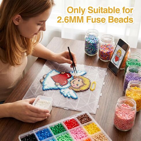 1 Pack 11x11'' 2.6 mm Plastic Extra Large Fuse Beads Pegboard in Kuwait