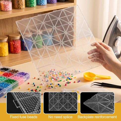 1 Pack 11x11'' 2.6 mm Plastic Extra Large Fuse Beads Pegboard in Kuwait