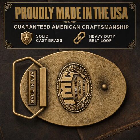 Indiana Metal Craft Men's Grizzly Bear Belt Buckle in Saudi Arabia