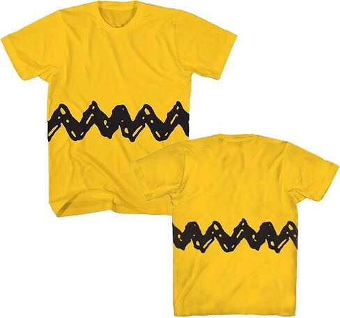 Peanuts Charlie Brown Costume Men's Adult Graphic Tee T-Shirt in Kuwait