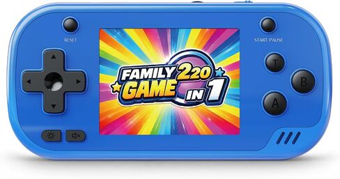 Handheld Game Console, 220 Built-in Games, 2.8" IPS Screen（Blue in Kuwait