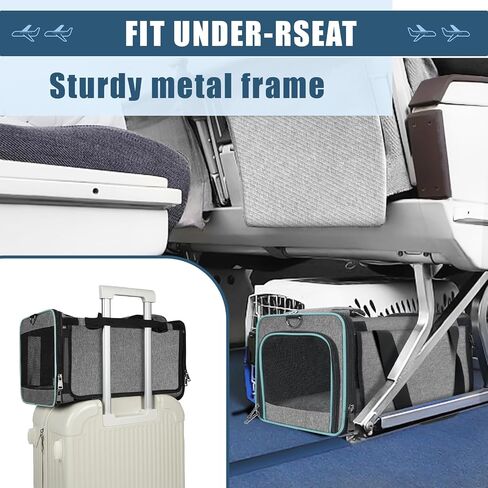 GAPZER Cat Carrier Alaska, Southwest Airline Approved TSA 17x11x9.5 Inches in Kuwait