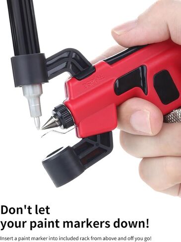 DSPIAE Wash-Free Airbrush for Model Kits and Miniature Painting, Quick Color Change, with Rack, Includes 50pcs 0.3mm and 50pcs 0.5mm Needles in Saudi Arabia