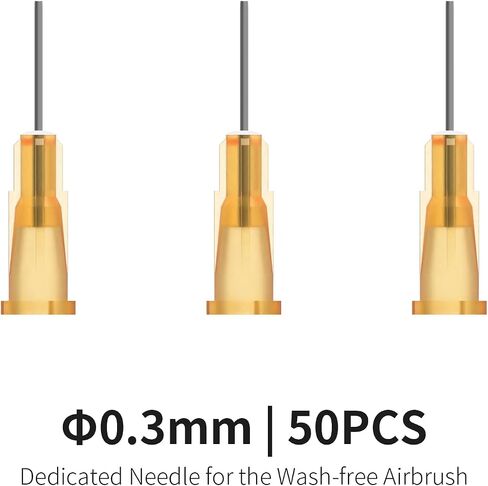 DSPIAE Wash-Free Airbrush for Model Kits and Miniature Painting, Quick Color Change, with Rack, Includes 50pcs 0.3mm and 50pcs 0.5mm Needles in Saudi Arabia