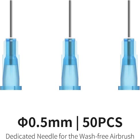 DSPIAE Wash-Free Airbrush for Model Kits and Miniature Painting, Quick Color Change, with Rack, Includes 50pcs 0.3mm and 50pcs 0.5mm Needles in Saudi Arabia