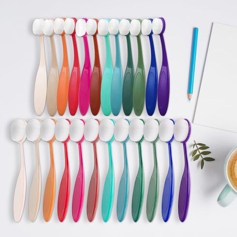 YOSENG 24Pcs Ink Blending Brushes,2 Different Sizes, Soft Bristles in Kuwait