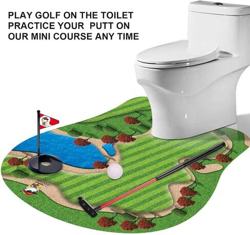 GOODLYSPORTS Toilet Golf Gag Gifts for Men, White Elephant Gifts for Adults in Saudi Arabia