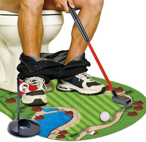 GOODLYSPORTS Toilet Golf Gag Gifts for Men, White Elephant Gifts for Adults in Saudi Arabia