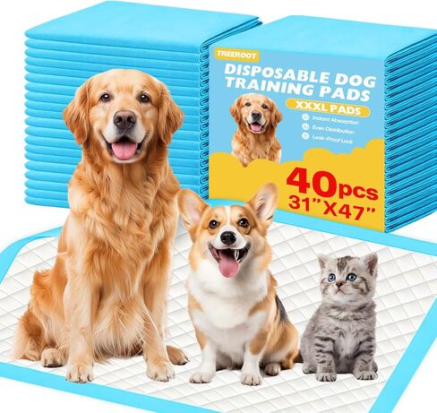 30 Pack XXXL 31"x47" Puppy Pee Pads for Dogs, Dog Training Pads Extra Large in Saudi Arabia